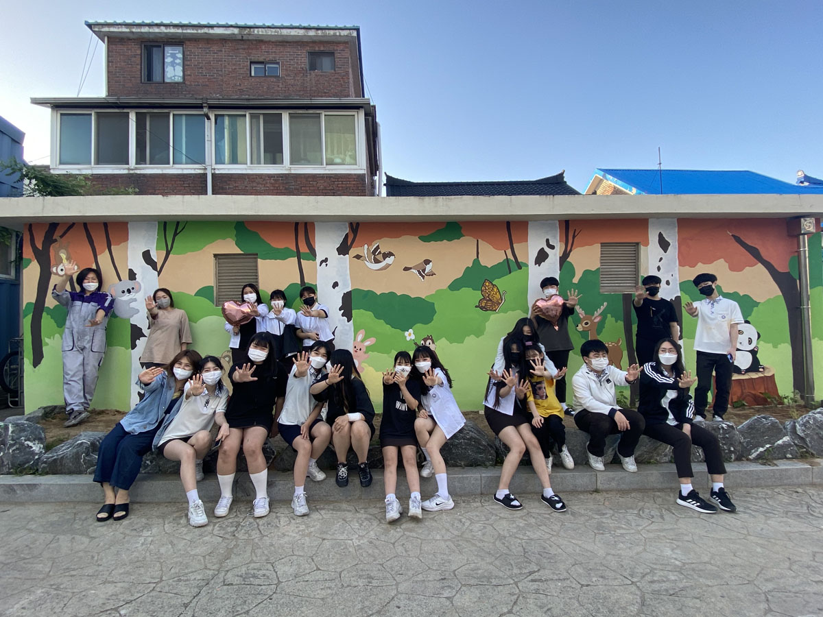광명 고등학교 벽화3